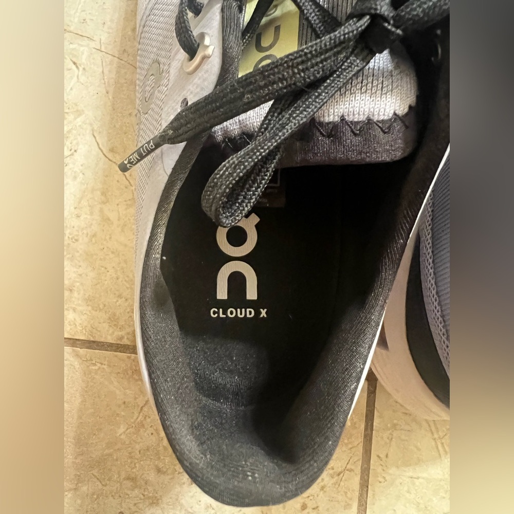 On Running Cloud X Sneakers in Black and Blueish/Gray - Picture 6 of 13